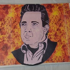 Very original, one of a kind Johnny Cash t-shirt! White, size large. Gildan. New